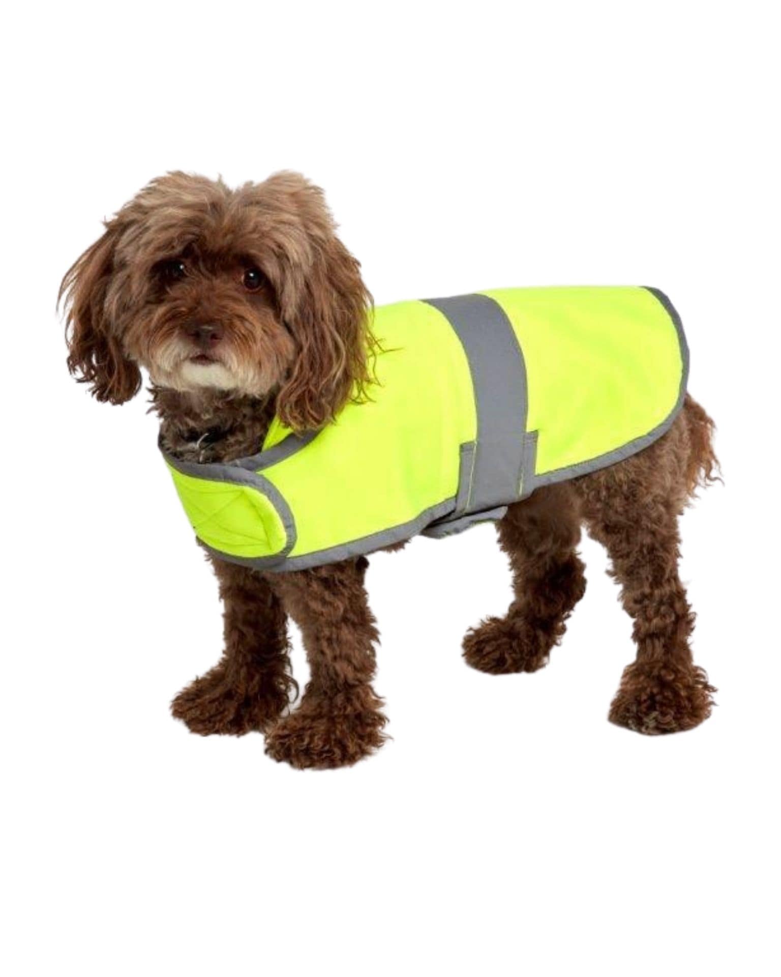 High Visibility fleece lined  water repellent dog safety coat by Utility Pro