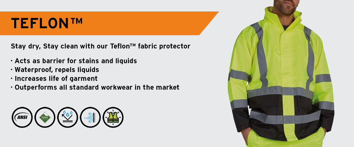 Teflon™ fabric protector - Utility Pro™ Wear HiVis Safety Apparel ...