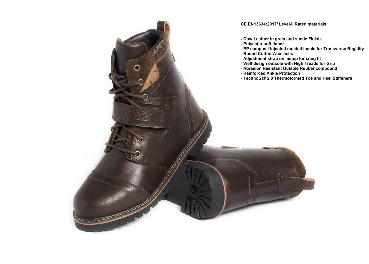 Patron Leather men’s motorcycle boot