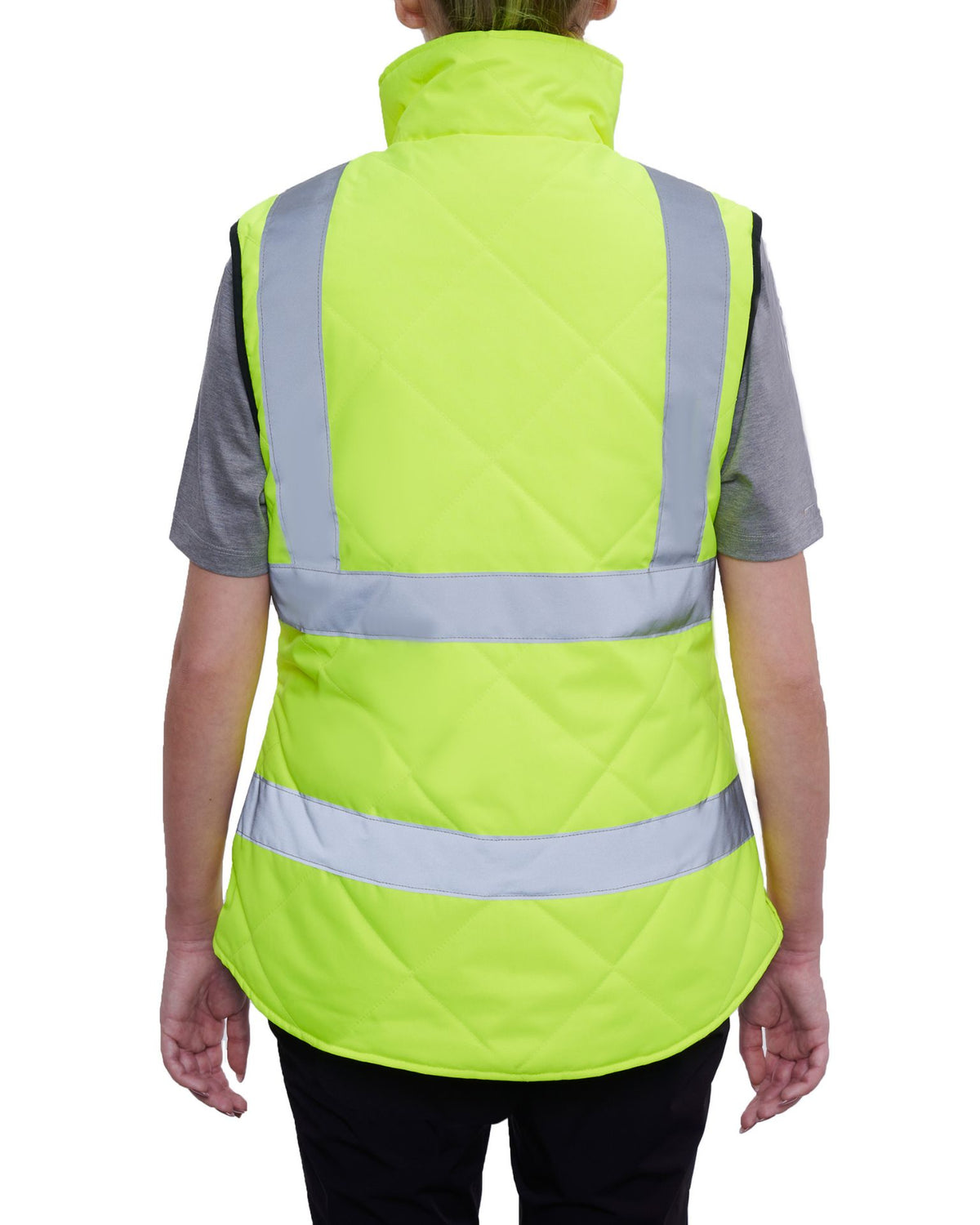 UHV995 HiVis Women&#39;s High Collar WarmUP Insulated Safety Vest