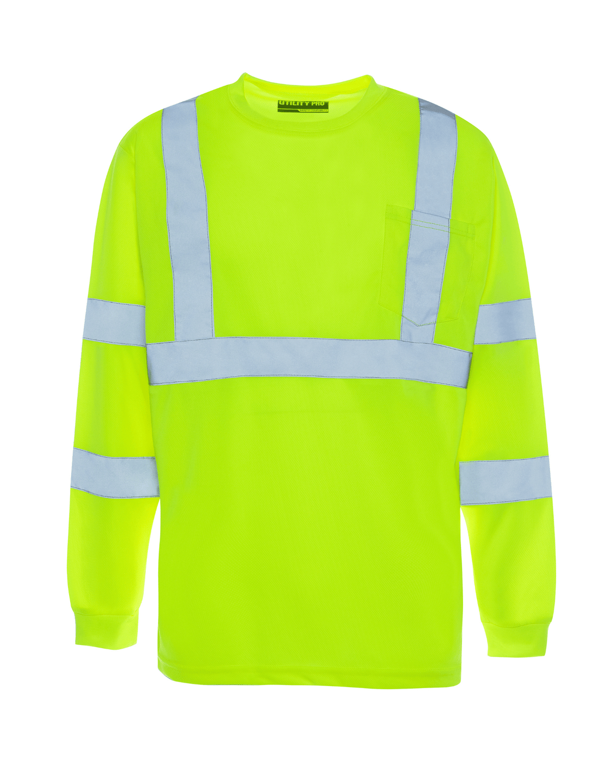 ANSI Class 3 High Visibility breathable fabric liquid and stain repellent long sleeve t-shirt by Utility Pro