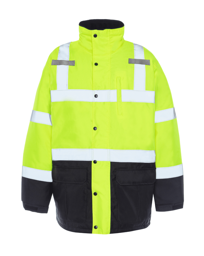 UHV1004 Hi Vis Safety Contractor Coat Yellow Utility Pro Utility Pro  Wear