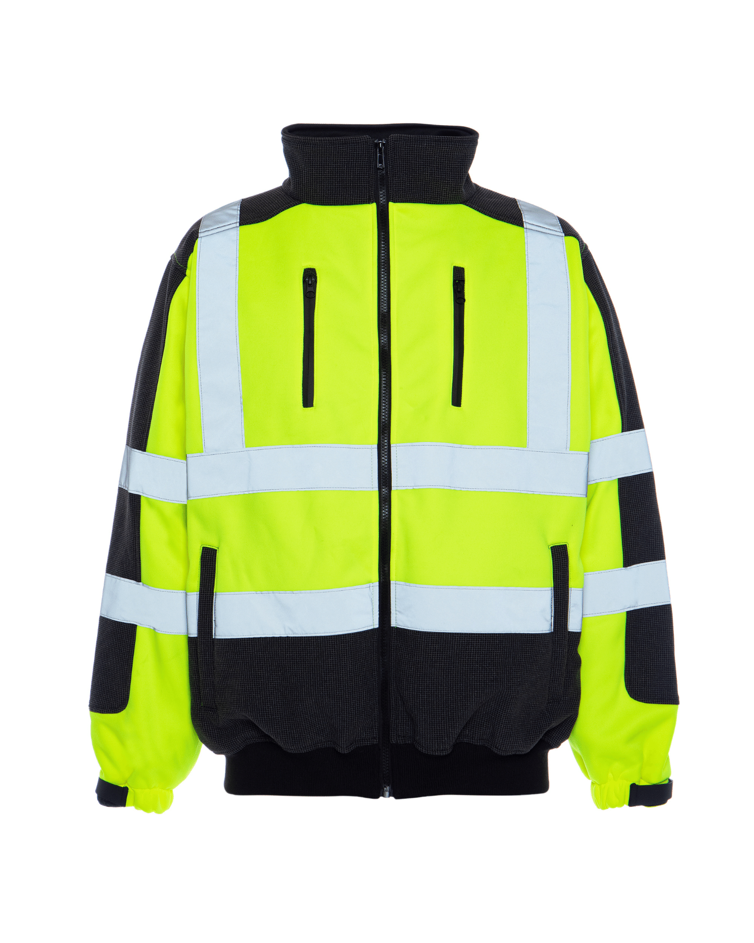 ANSI Class 3 High Visibility sport inspired design TOUGH PRO warm up lining teflon fabric protector soft shell jacket by Utility Pro