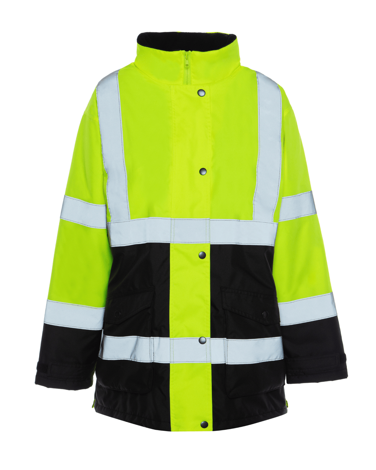 ANSI Class 2 High Visibility Women&#39;s teflon protected micro-fleece lined parka by Utility Pro