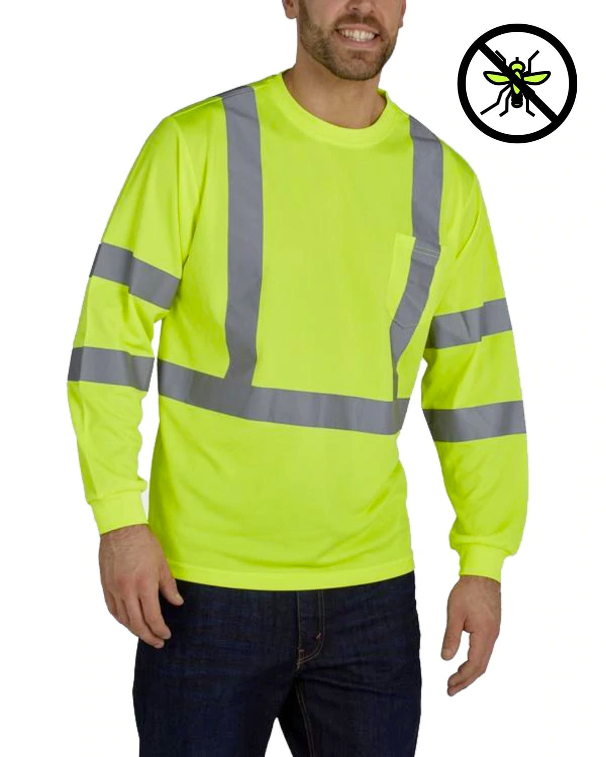 UHV867 Long Sleeve ANSI 3 tee  - Protected with PERIMETER Insect Guard - Utility Pro Wear