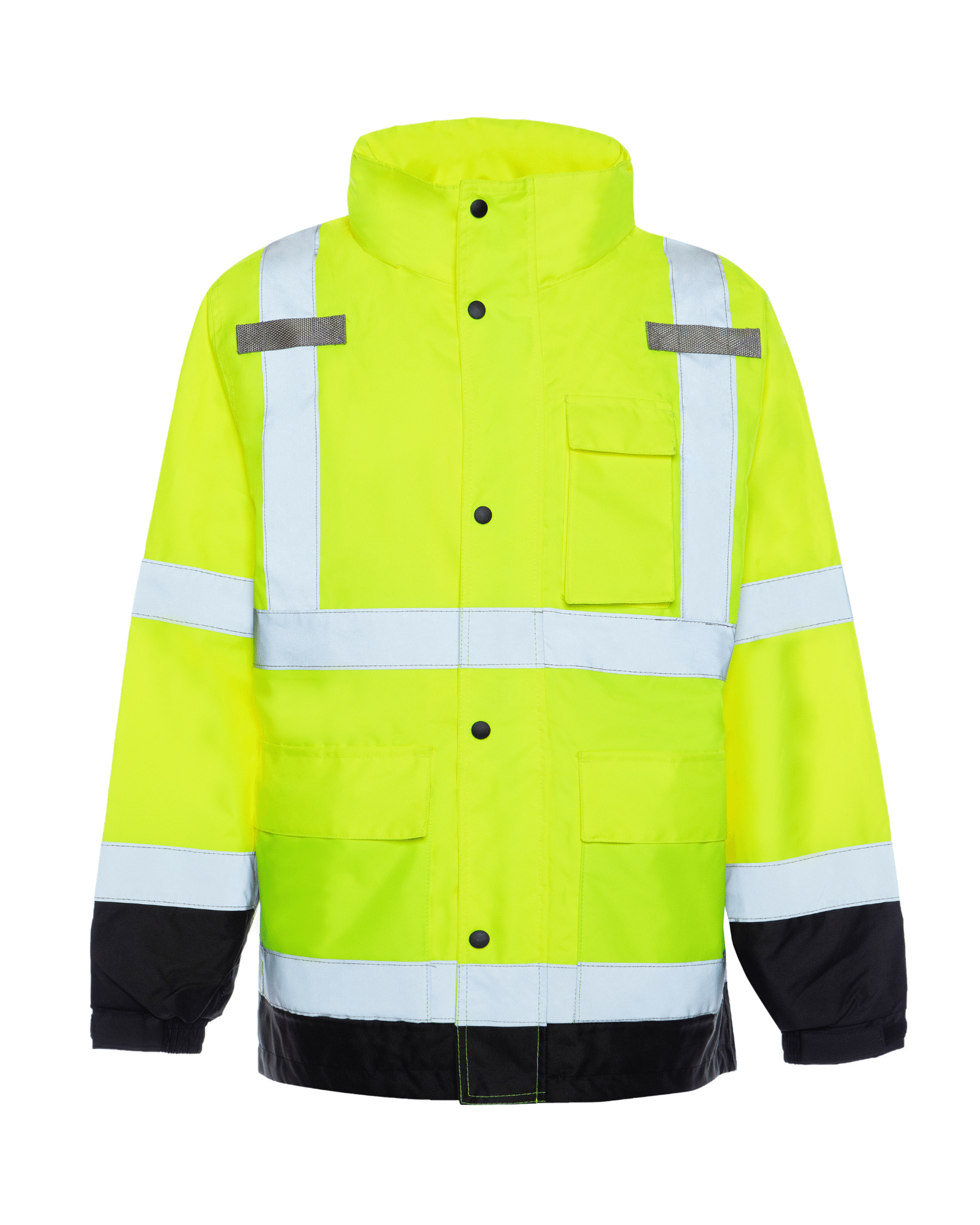 ANSI Class 2 High Visibility polyester shell with mesh lining water repellent rain jacket by Utility Pro