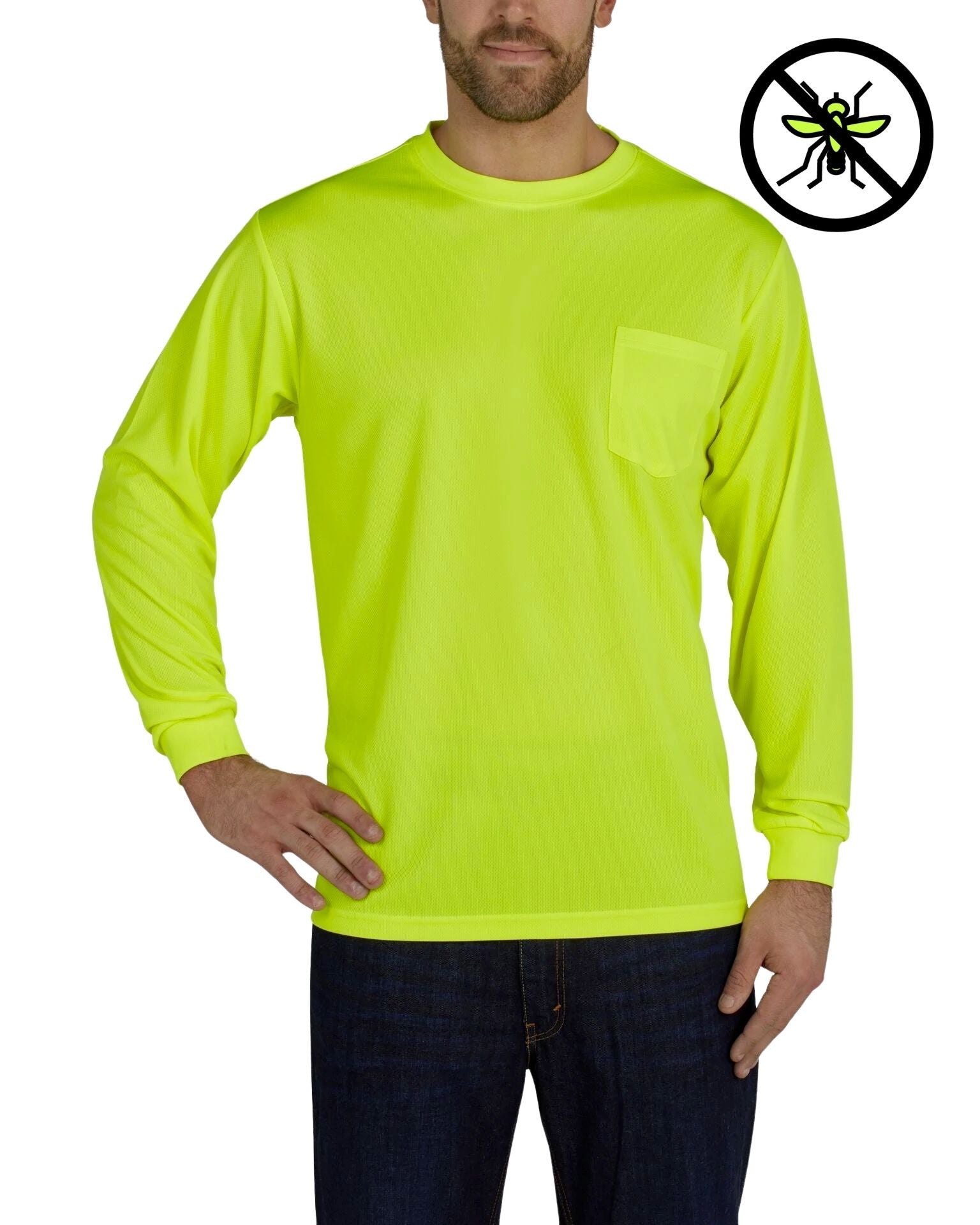 UHV856 Long Sleeve Knit Shirt  - Protected with PERIMETER™ Insect Guard