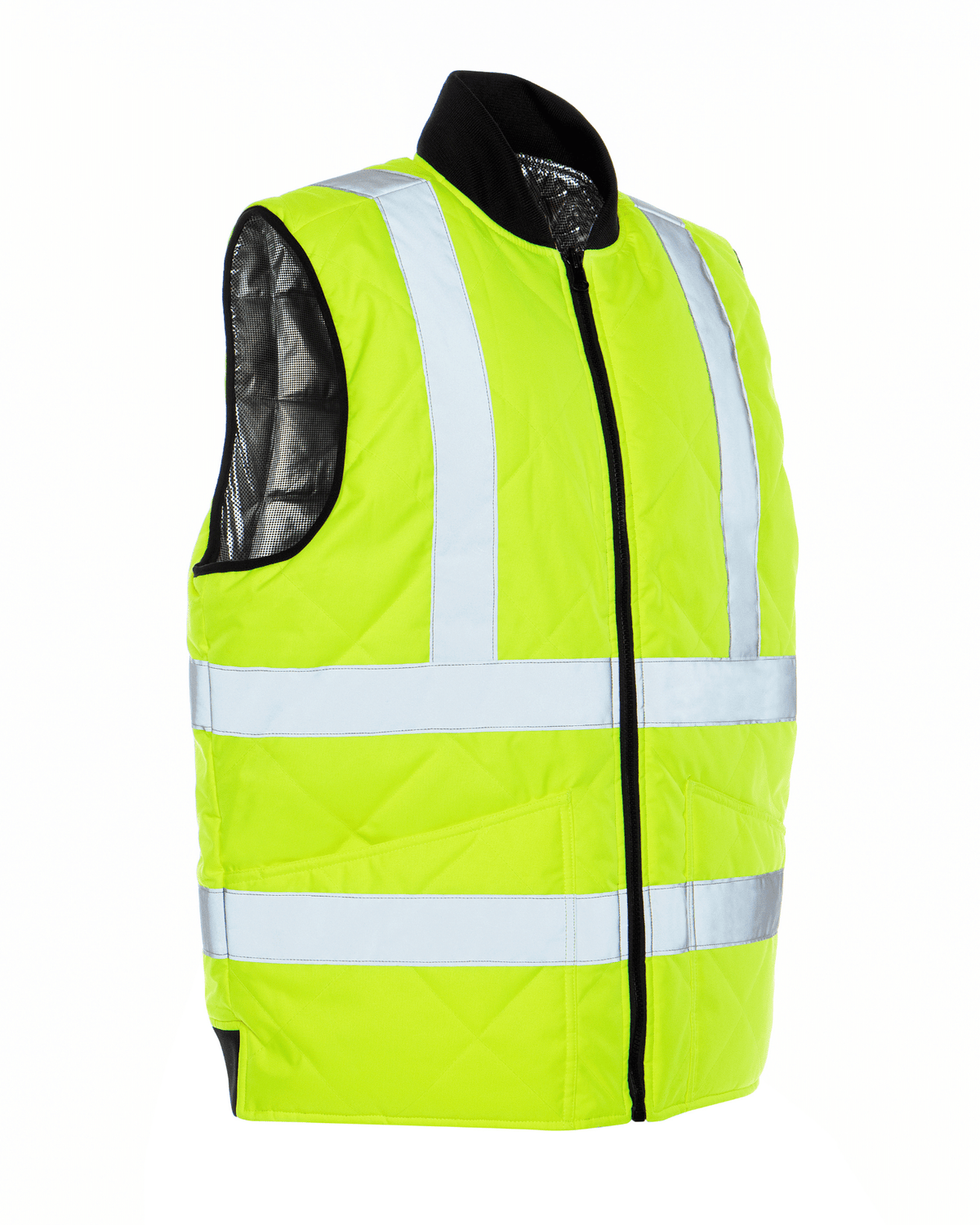 ANSI Class 2 High Visibility quilted back WarmUP insulated lining safety vest by Utility Pro