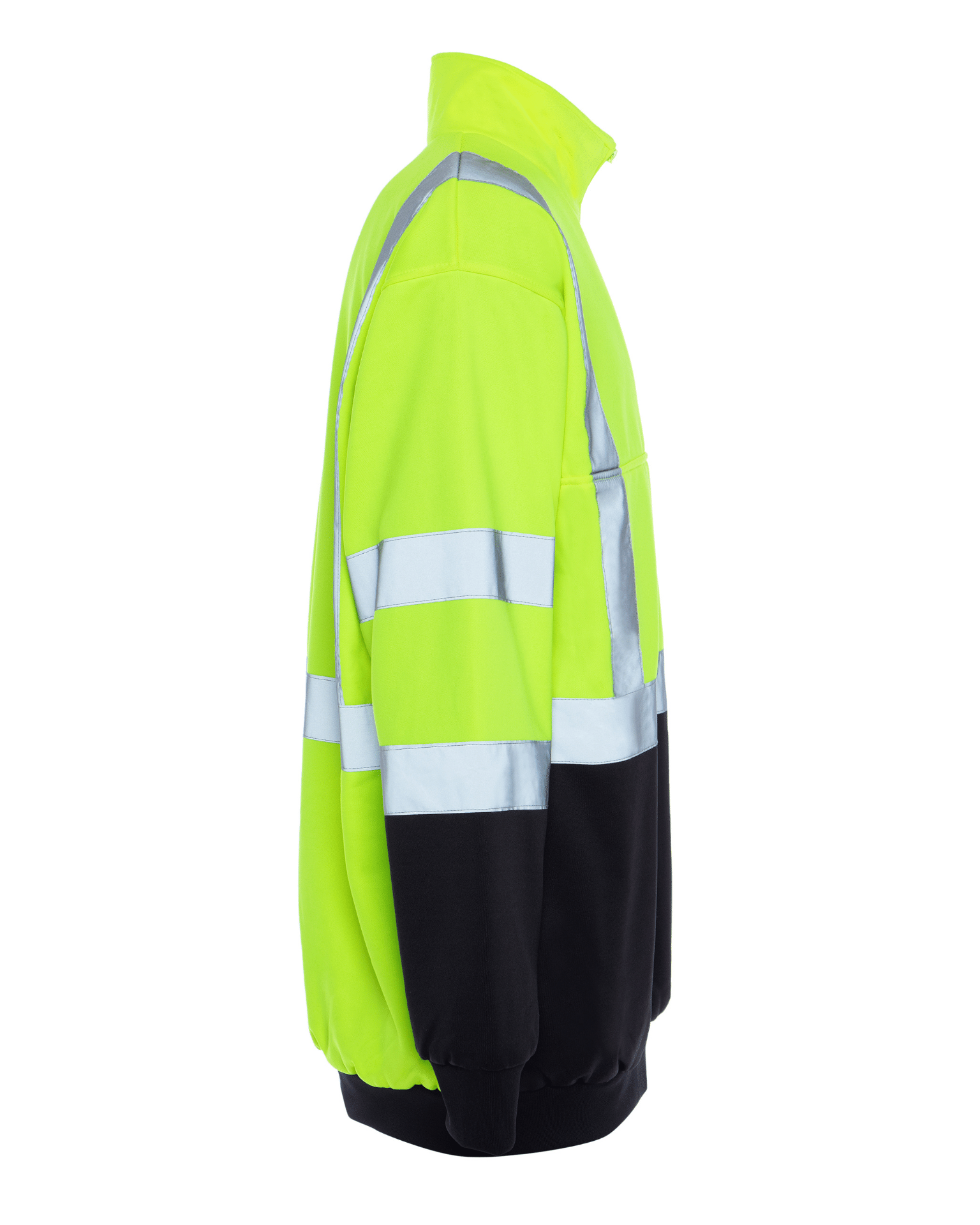 ANSI Class 3 High Visibility teflon fabric protector 1/4 zip softshell pullover by Utility Pro