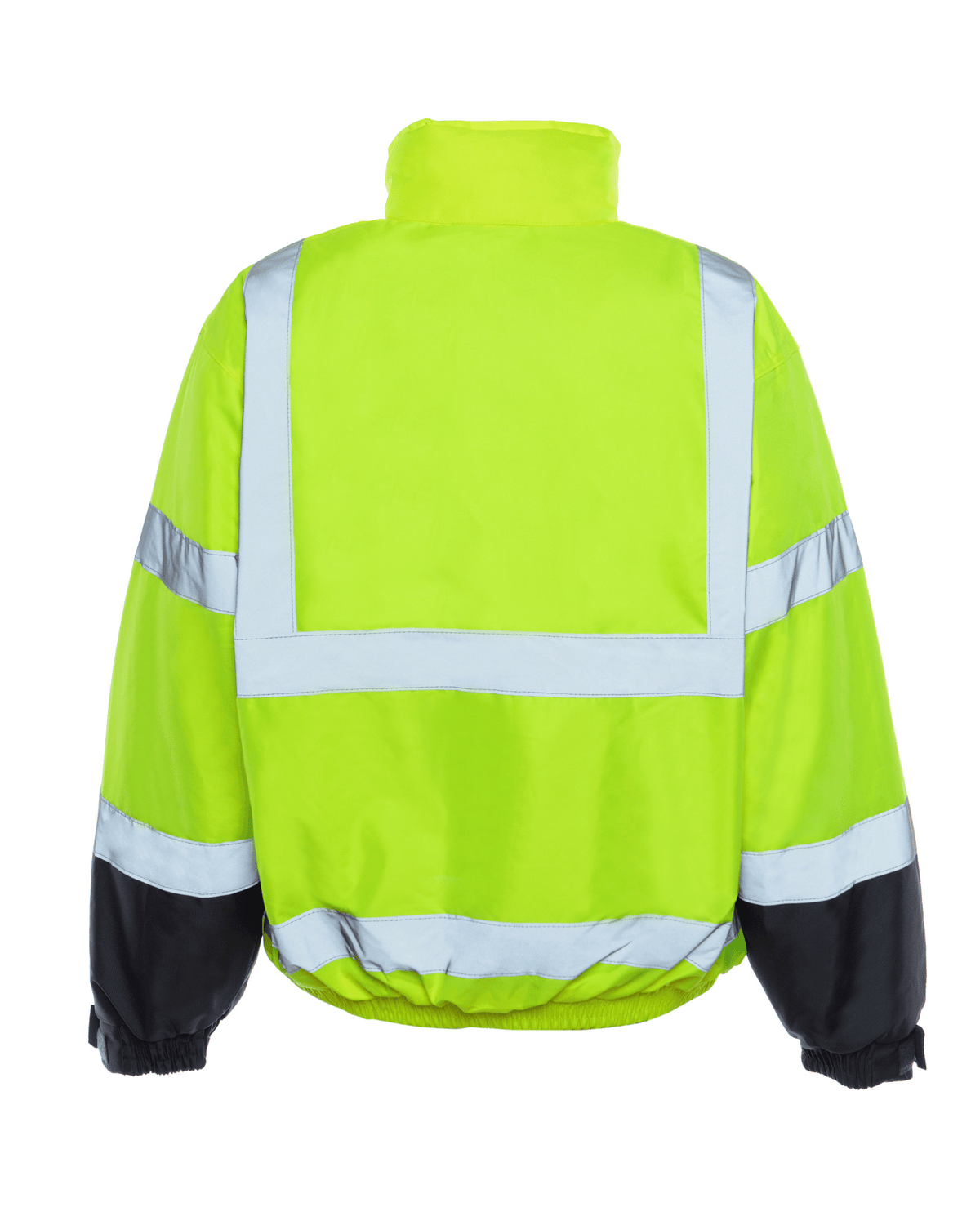 UHV563 HiVis Bomber Jacket with Removable Fleece &amp; Teflon Fabric Protector - Yellow
