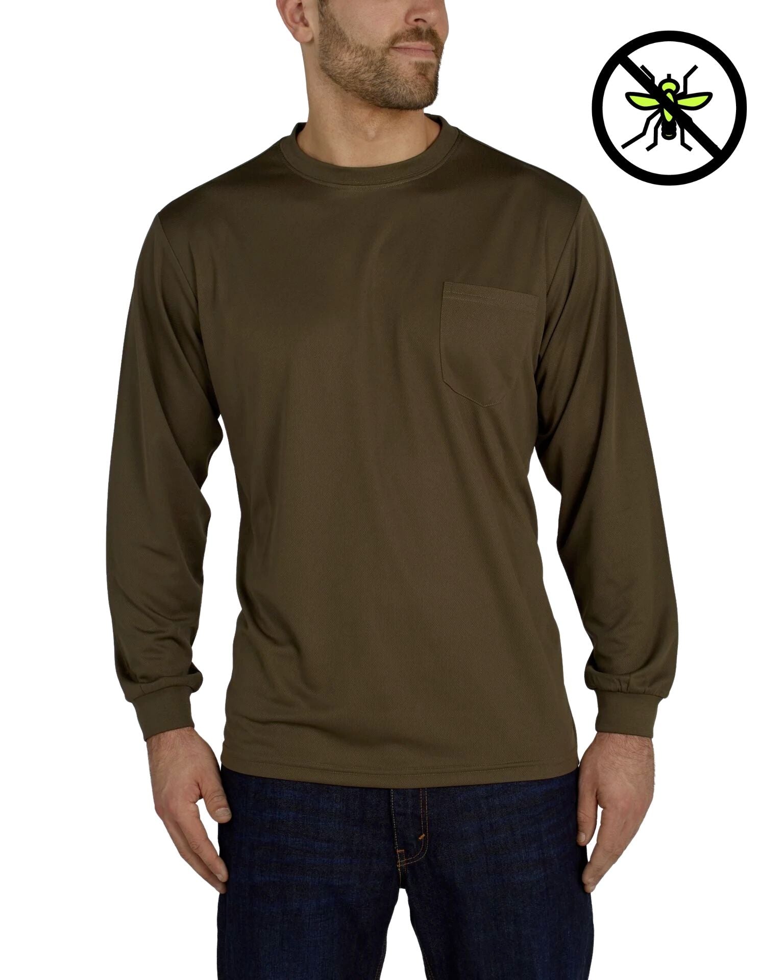 Long Sleeve Knit Shirt w/ PERIMETER™ Insect Guard - Utility