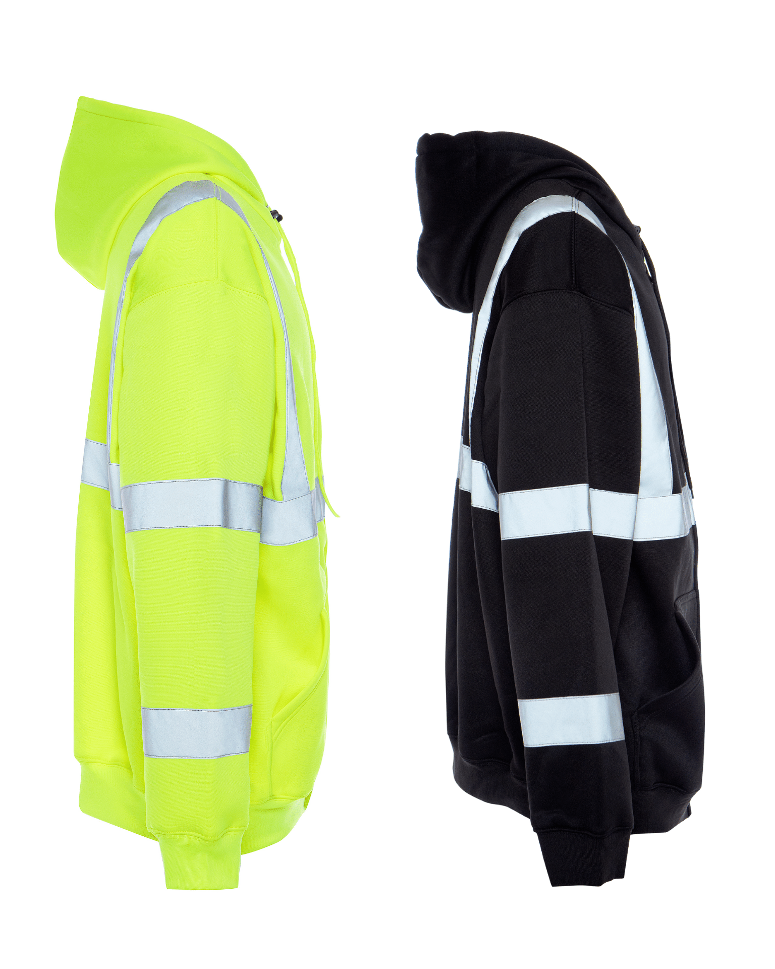 ANSI Class 3 High Visibility sweatshirt soft shell breathable safety striped by Utility Pro