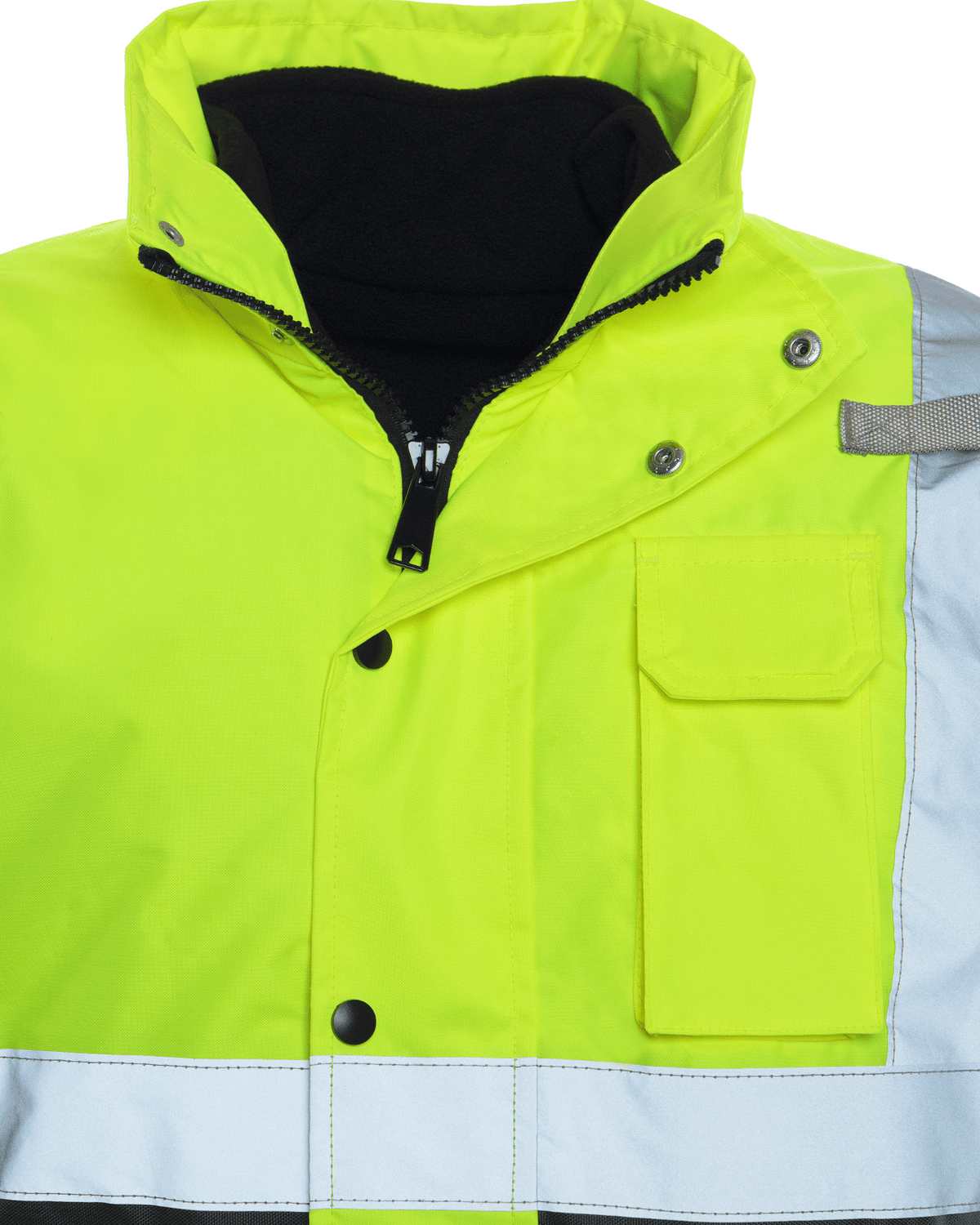 UHV563 HiVis Bomber Jacket with Removable Fleece &amp; Teflon Fabric Protector - Yellow