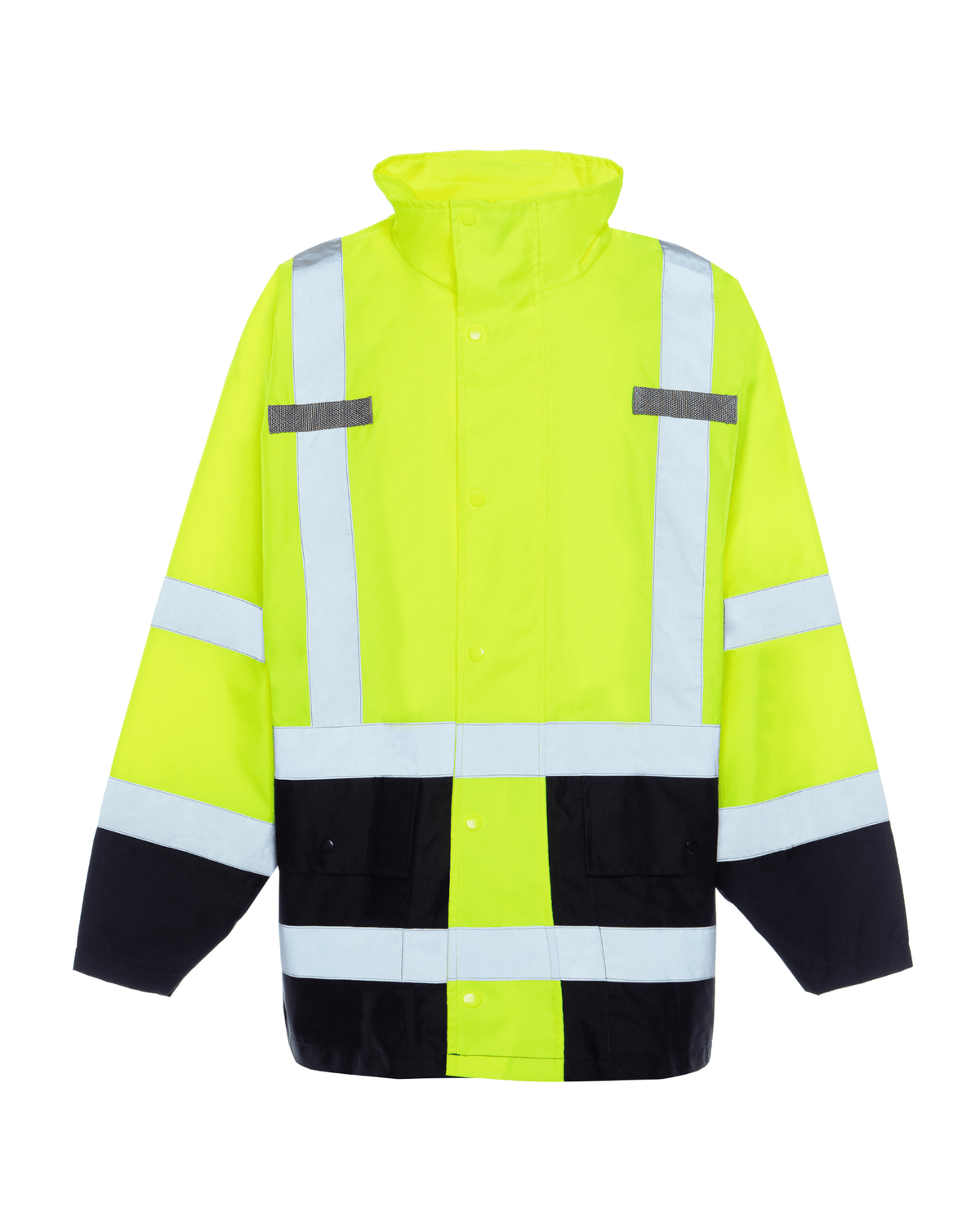 ANSI Class 2 High Visibility polyester shell with mesh lining water repellent rain jacket by Utility Pro