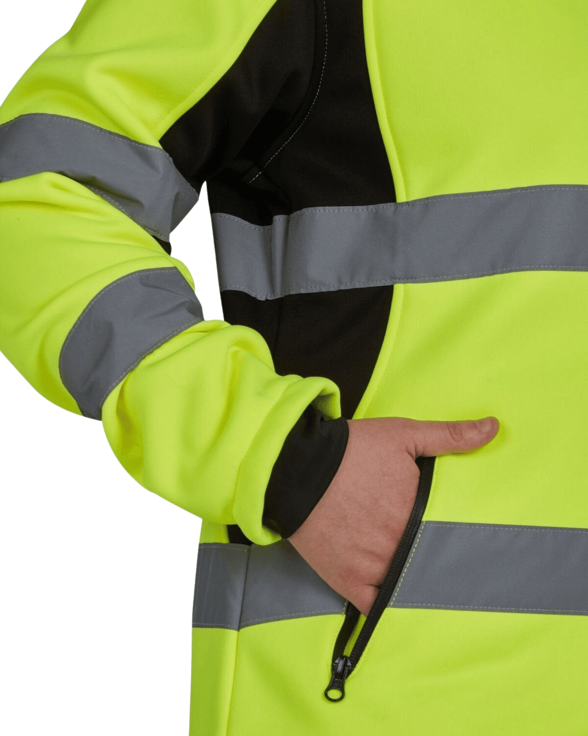 UHV668 HiVis Women&#39;s Full Zip Soft Shell Jacket