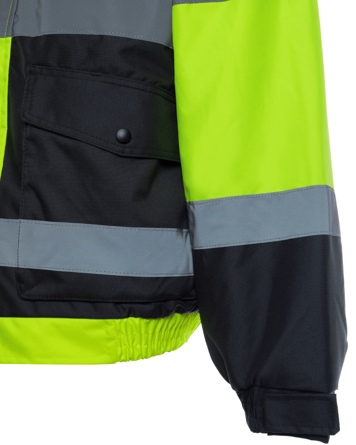 UHV563 HiVis Bomber Jacket with Removable Fleece &amp; Teflon Fabric Protector - Yellow