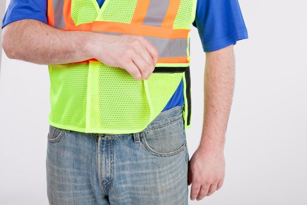 ANSI Class 2  High Visibility 5 point breakaway mesh vest by Utility Pro