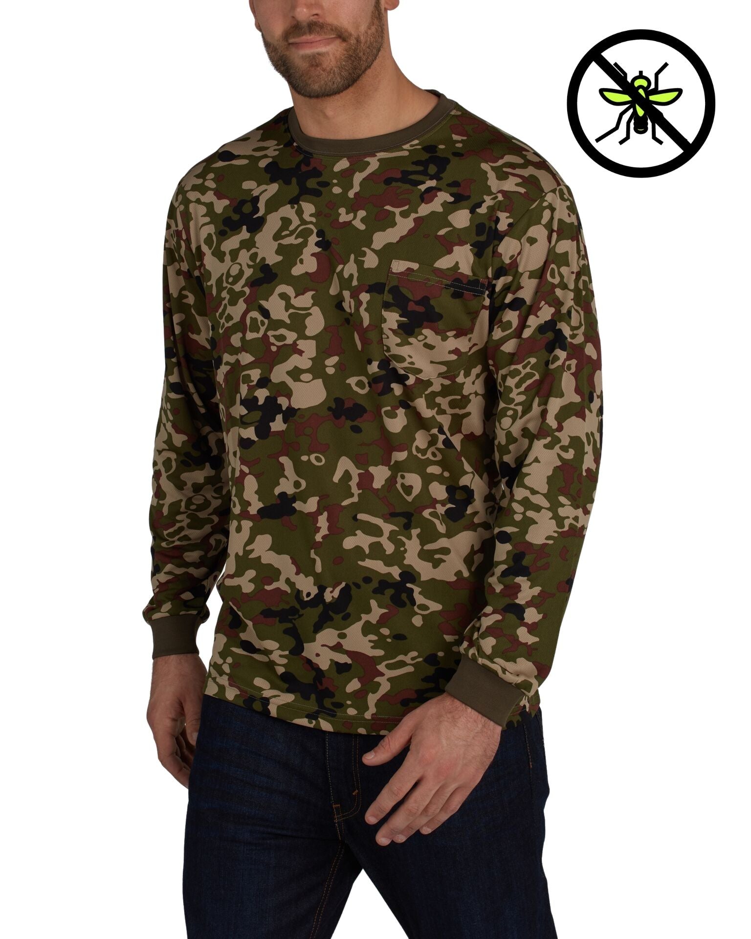 Long Sleeve Knit Shirt w/ PERIMETER™ Insect Guard - Utility Pro Wear