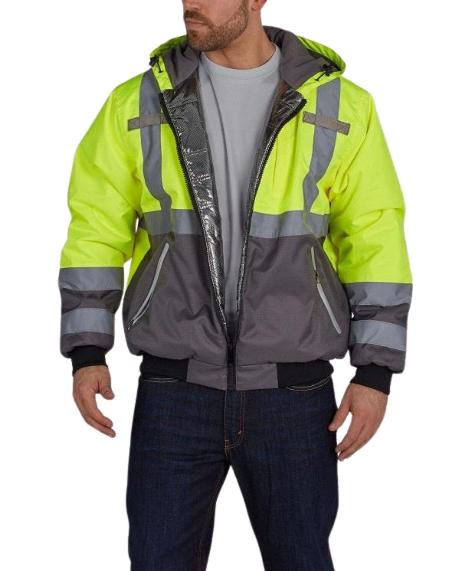 Warm hi vis jacket hotsell