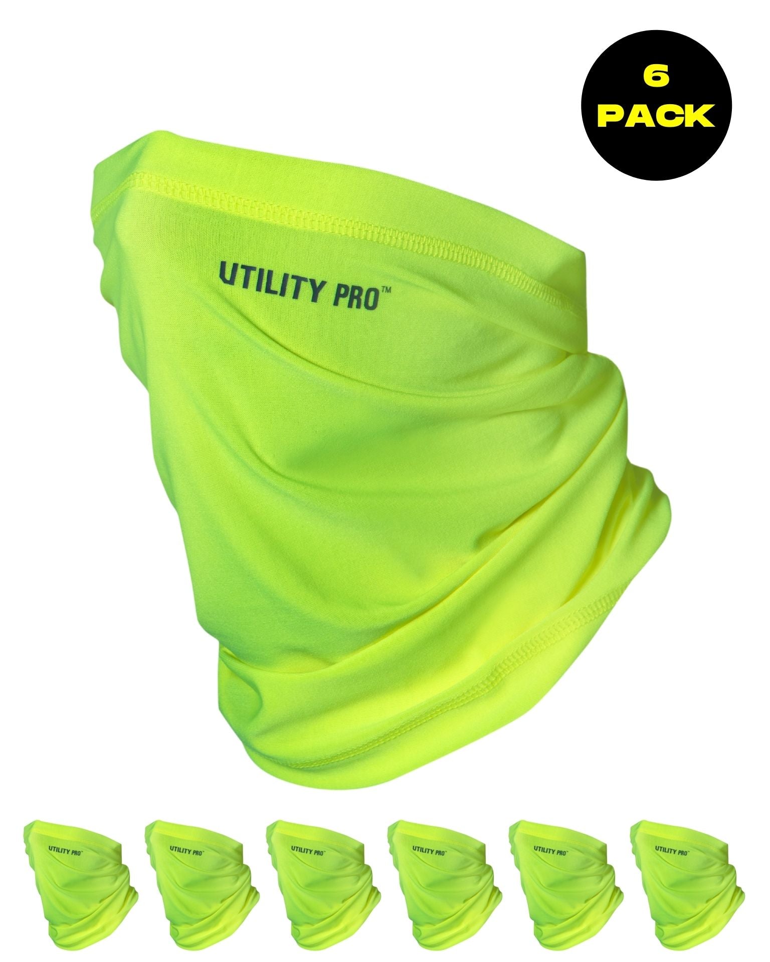 UHV936 Breathable Neck Gaiter in Yellow (6-pack)